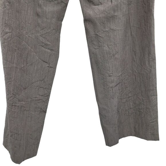 Vex Trouser Pants 42 Gray Lightweight High-Rise Wide Flowy Contrast Stitching - Picture 6 of 10